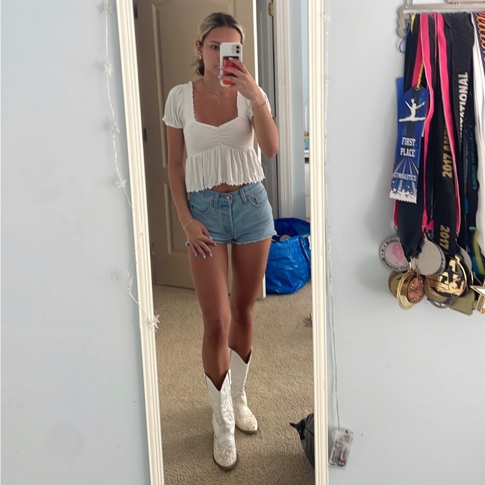 White blouse top